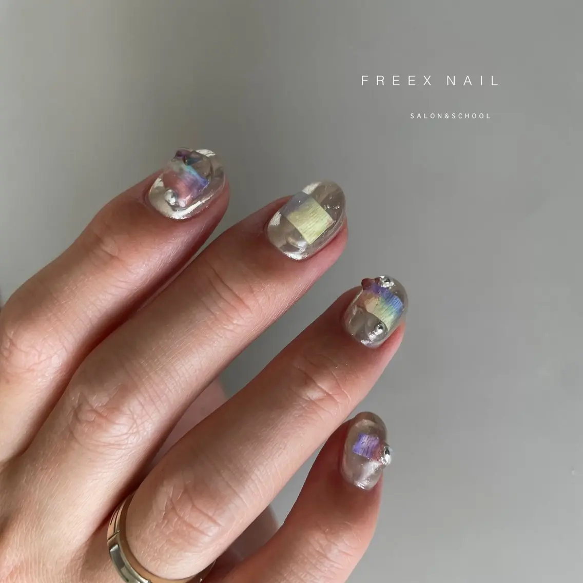 ネイル ミラーネイル ニュアンスネイル freex nail /ニュアンス/個性派のネイルデザイン