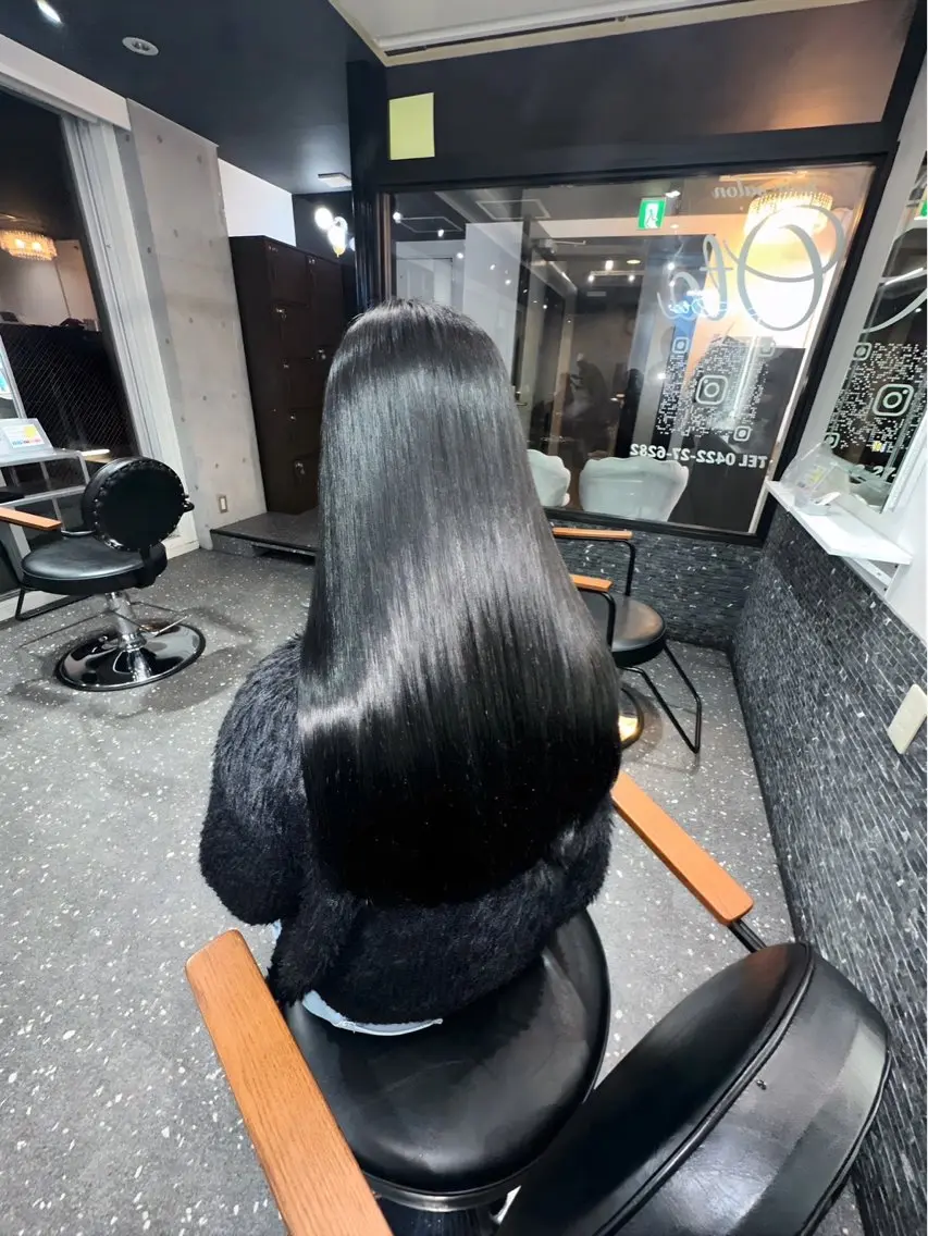 ロング パーマ カット 縮毛矯正 トリートメント 髪質改善⭐️縮毛矯正 中野⭐️Rinaのヘアスタイル