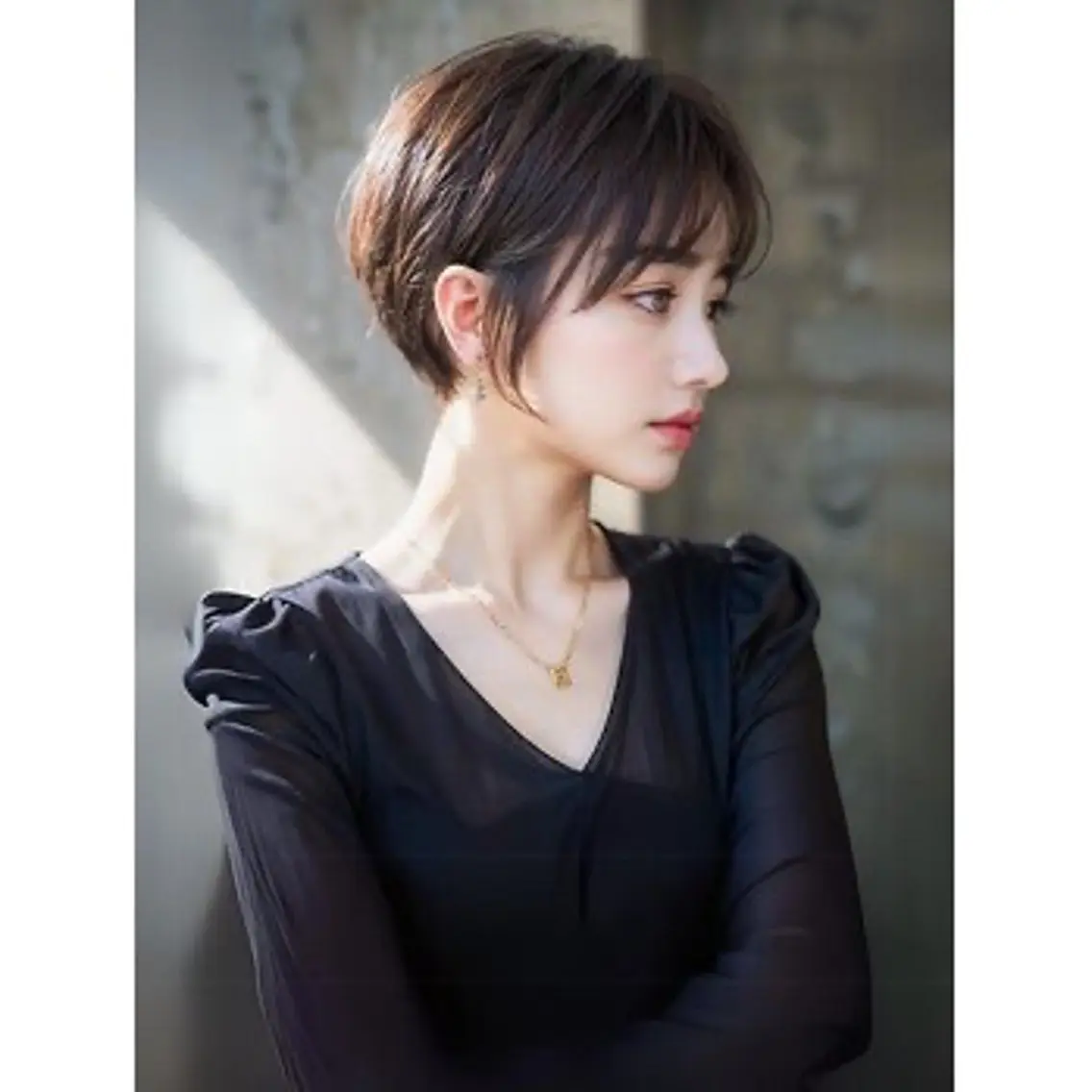 ショート ショートヘア 撮影モデル募集【くび れショートボブ】馨のヘアスタイル