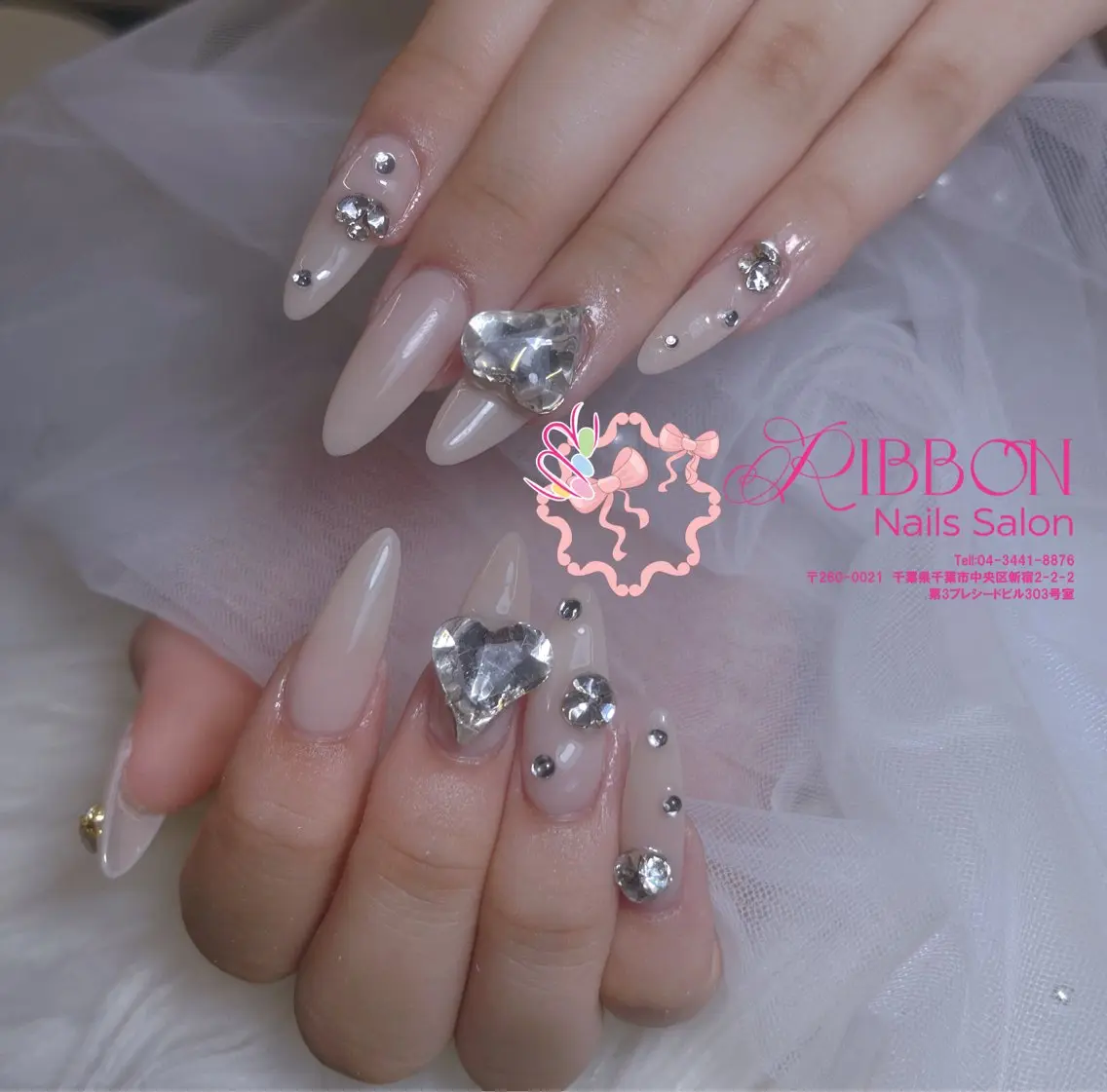 ネイル フットネイル フレンチネイル ジェルネイル マグネットネイル 持ち込み ハンドネイル Ribbonnail salonのネイルデザイン