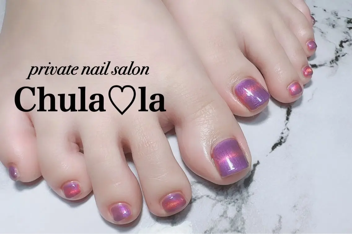 ネイル マグネットネイル フットネイル Chula♡la 豊見城市高安のネイルデザイン