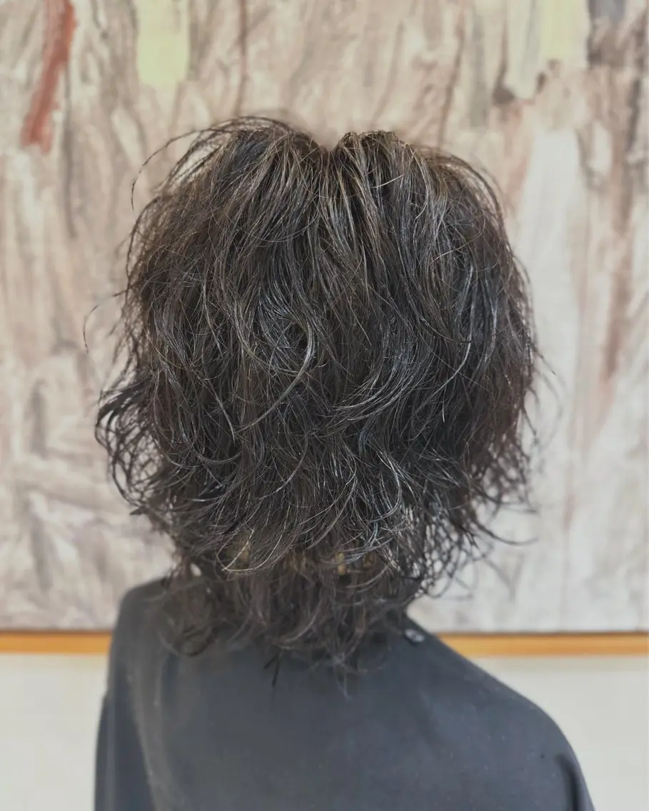ミディアム カラー パーマ ヘアアレンジ ミディアムパーマ ✂︎正木 克拓のヘアスタイル