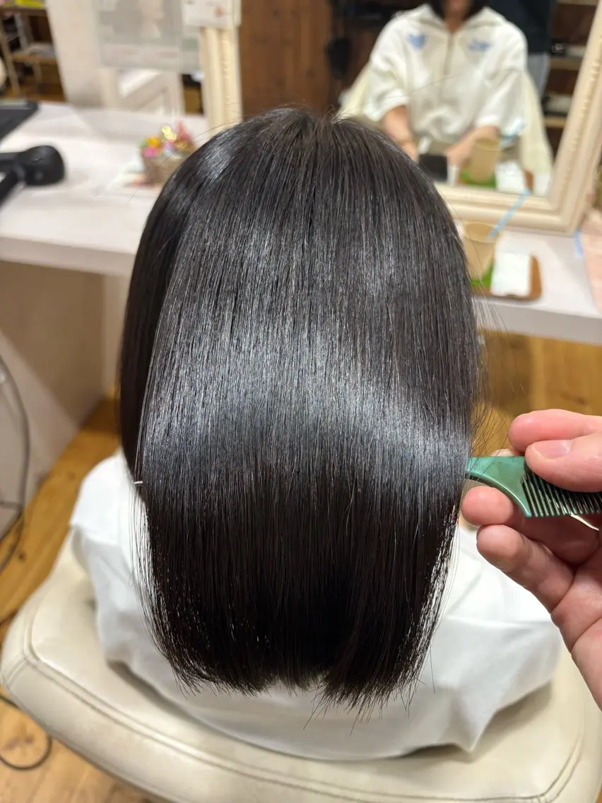 ミディアム 縮毛矯正 トリートメント TJ天気予報 近藤 仁也のヘアスタイル