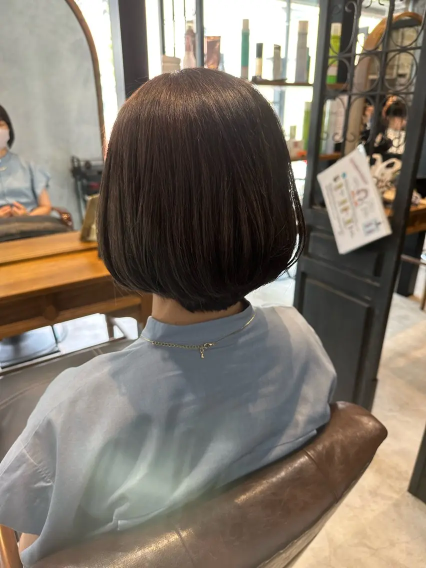 ミディアム ボブ 髙橋遥 /レディースカットのヘアスタイル
