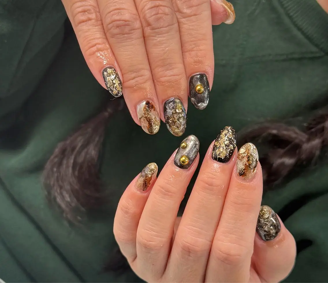 ネイル 長さ出し フラッシュネイル フレンチネイル ジェルネイル グラデーション ハンドネイル Nail&eye Belire 新宿のネイルデザイン