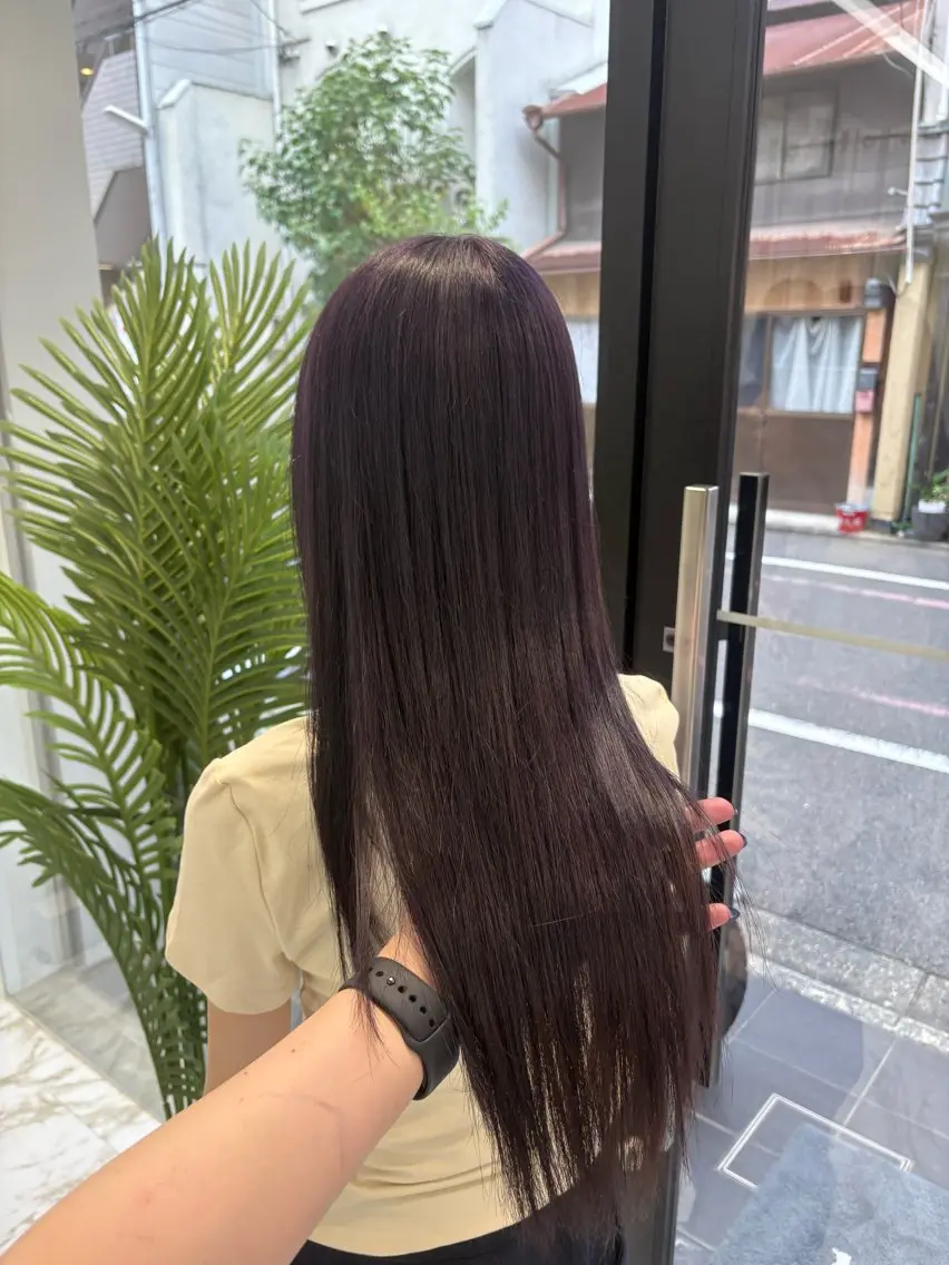 ロング Haruna/河原町 ハイトーン🤍のヘアスタイル