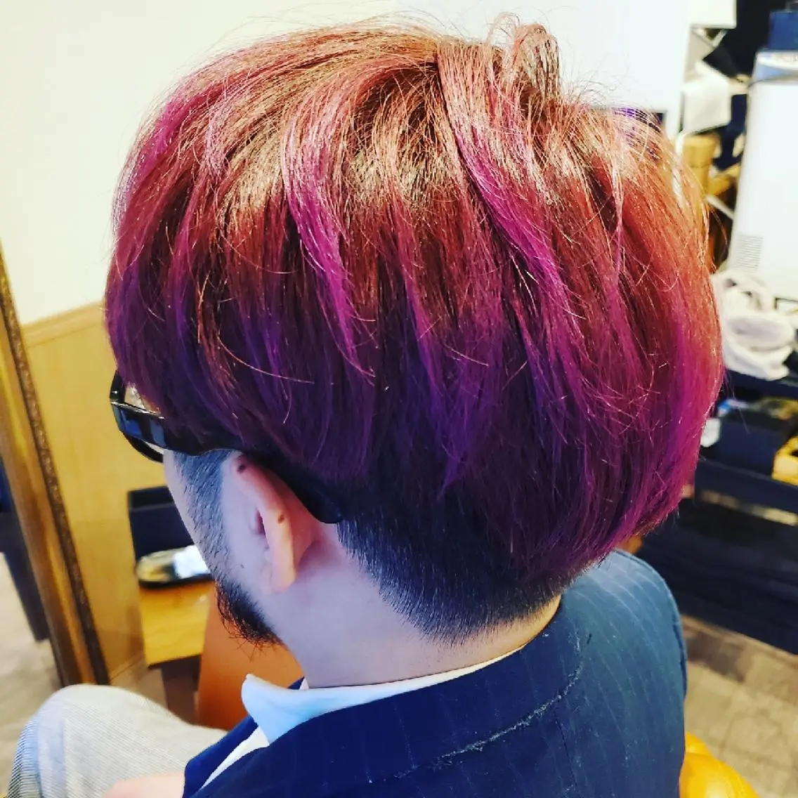 ショート メンズ カラー アディクシーカラー イルミナカラー 外国人風カラー ヘアカラー spa hair ark 富井直美のヘアスタイル