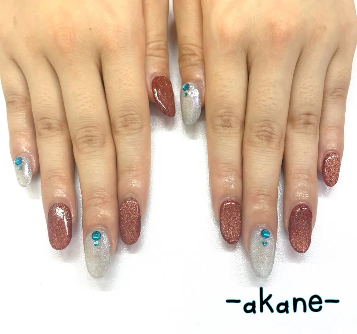 ネイル シンプルネイル Angeli⭐︎ AKANEのネイルデザイン