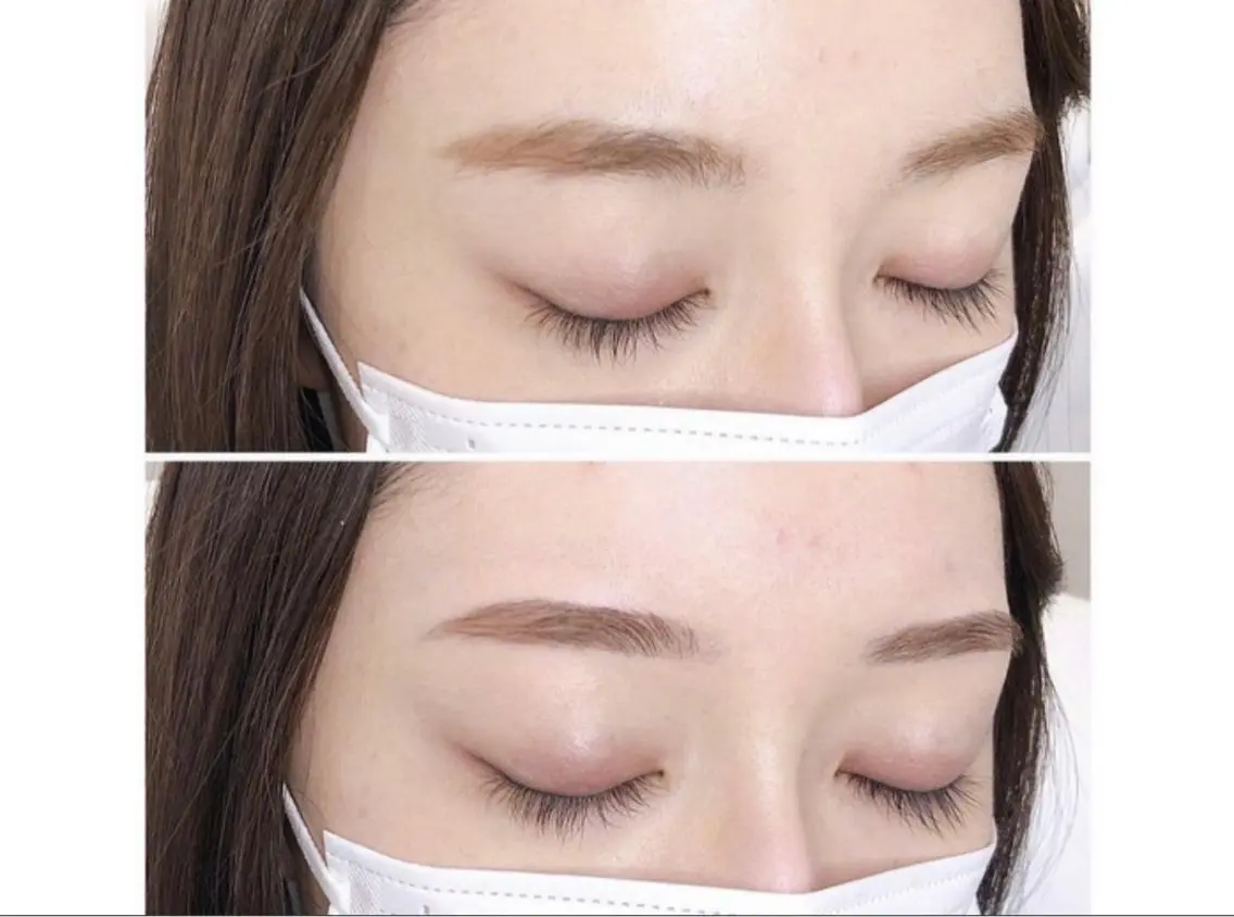 アイブロウ ハリウッドブロウリフト 眉毛ワックス脱毛 ワックス脱毛 CLUTCH eye 阿倍野NATSUMIのマツエク・マツパデザイン