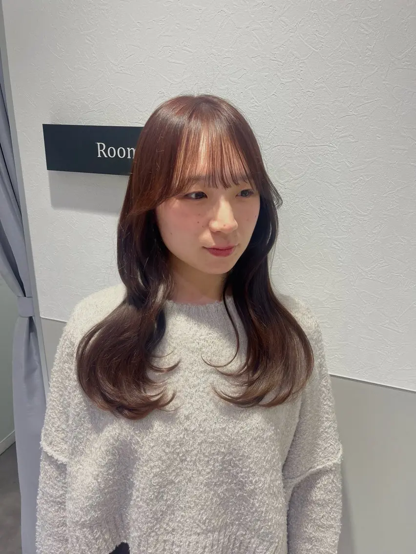 ロング カット ヘアカラー ayane 🩵のヘアスタイル