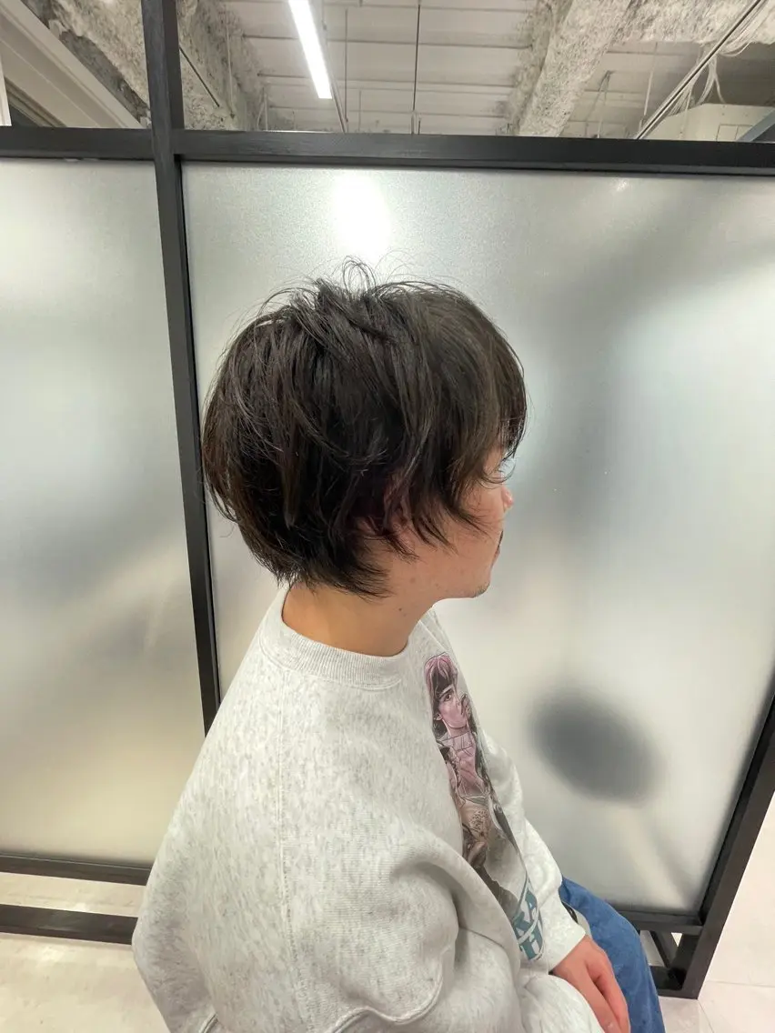 ショート メンズ メンズウルフカット レイヤーカット ウルフカット カット 🩵MAI🩵 レイヤーカットのヘアスタイル