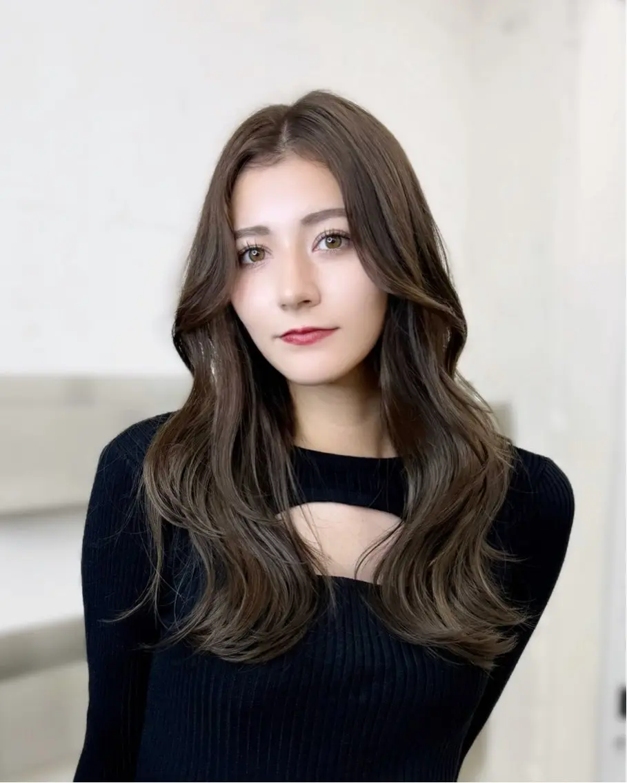 ロング カラー カット ヘアカラー 🦋韓国系指名No1 店長/圓山 祐也🦋のヘアスタイル