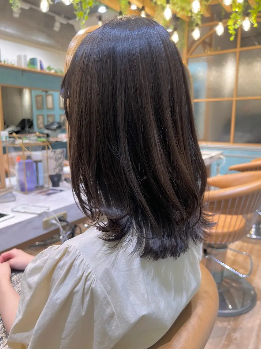 ミディアム カット ヘアカラー 大宮/ボブ/縮毛矯正 大瀧菜月のヘアスタイル