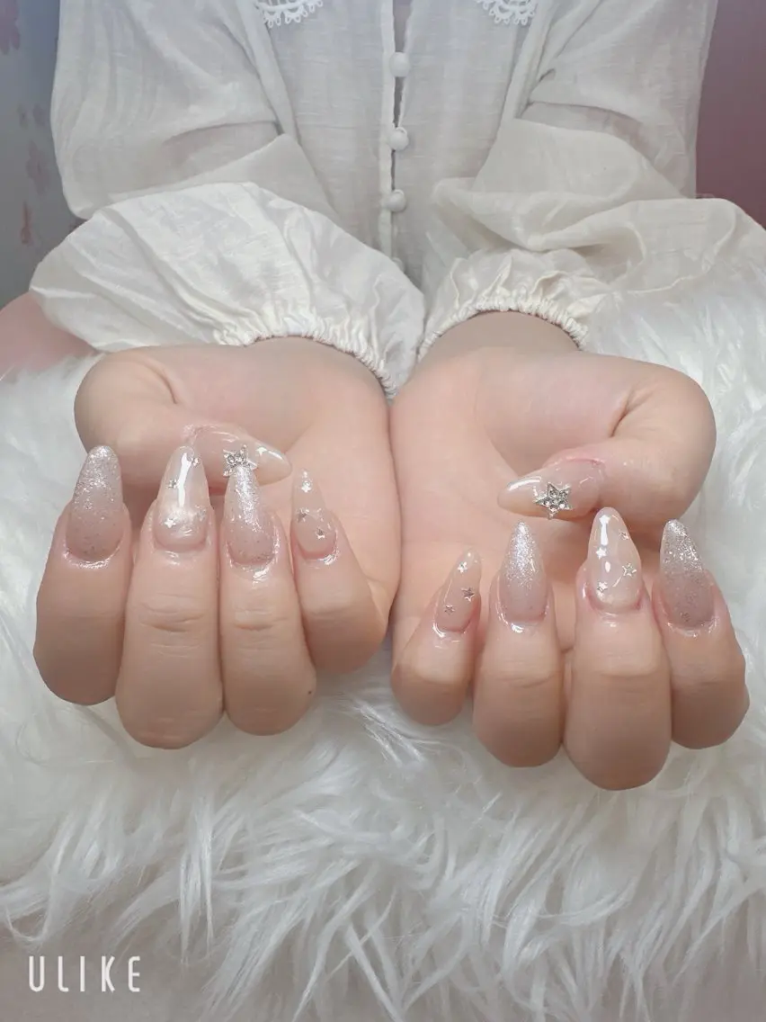 ネイル 長さ出し シンプルネイル ネイルチップ UMIE  NAIL かんえのネイルデザイン