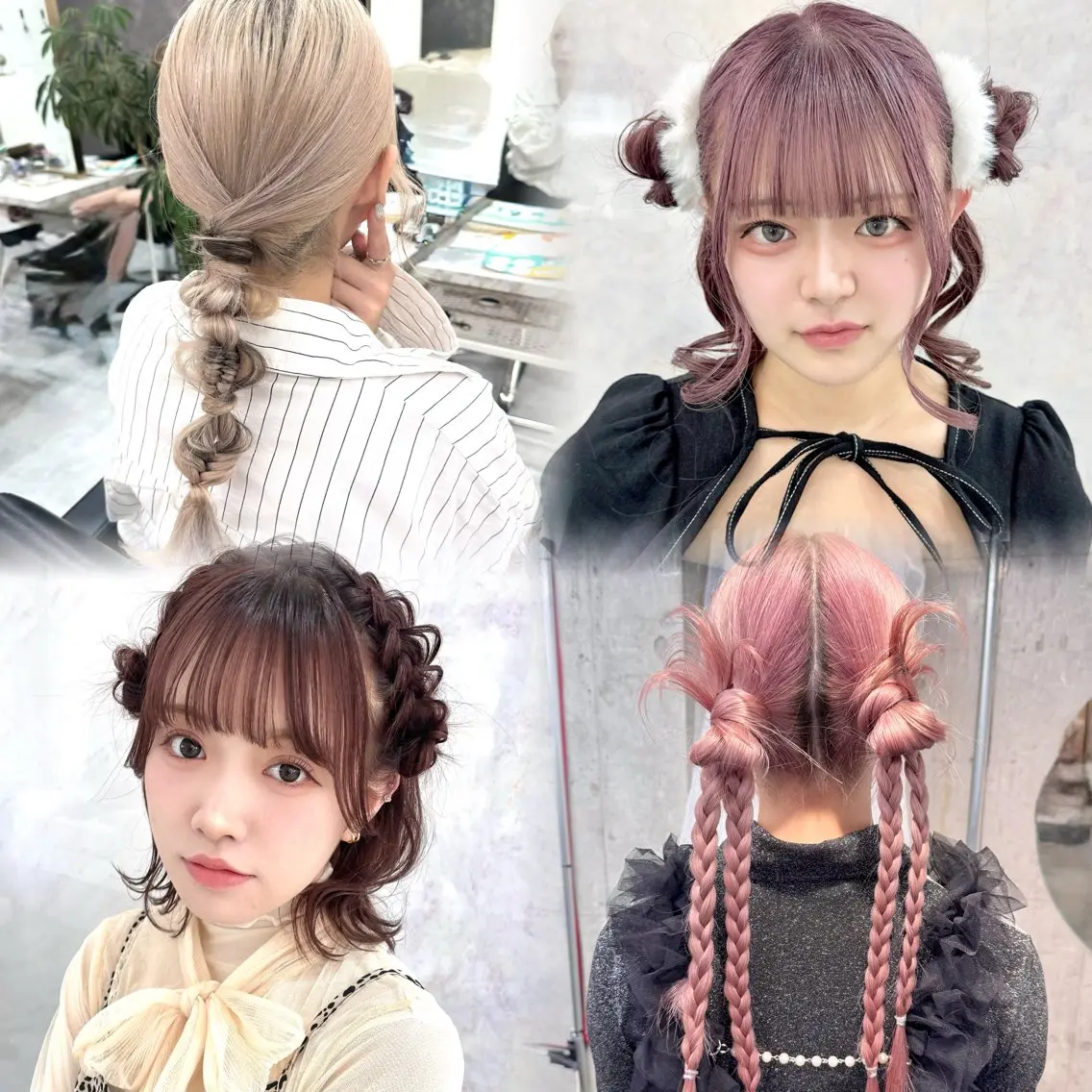 ロング カラー パーマ ヘアアレンジ メンズ キッズ ヘアカラー トリートメント ヘアセット 💖オタク美容師 ꒰ঌ♡モモ♡໒꒱のヘアスタイル