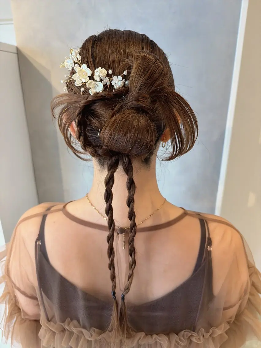 ヘアアレンジ 透明感カラー✨艶髪 制作🌱山根あゆみのヘアスタイル
