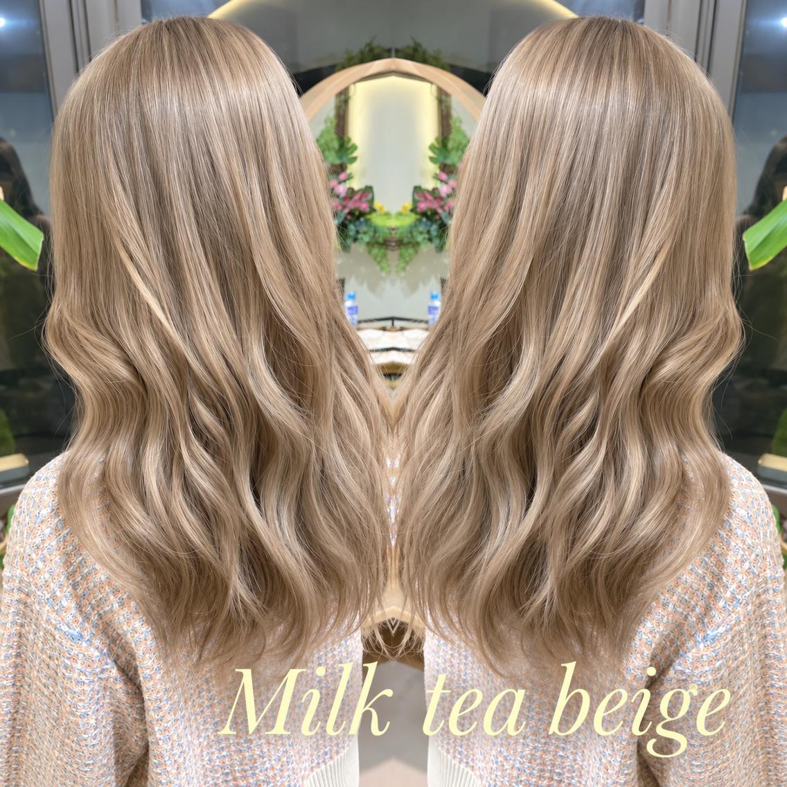 セミロング カラー カット ヘアカラー トリートメント ブリーチカラー特化 栄/矢場町/栄 服部のヘアスタイル