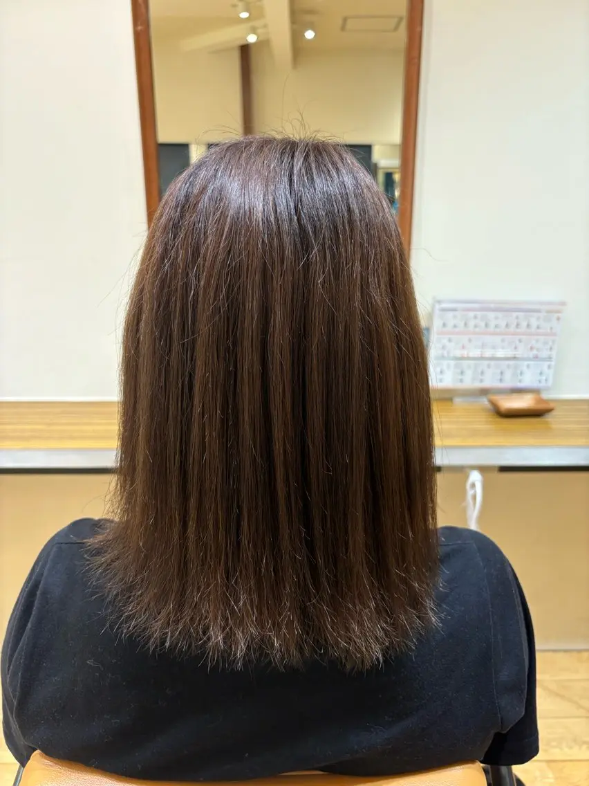セミロング カラー ヘアカラー おおはた　りゅう/ メンズカットのヘアスタイル