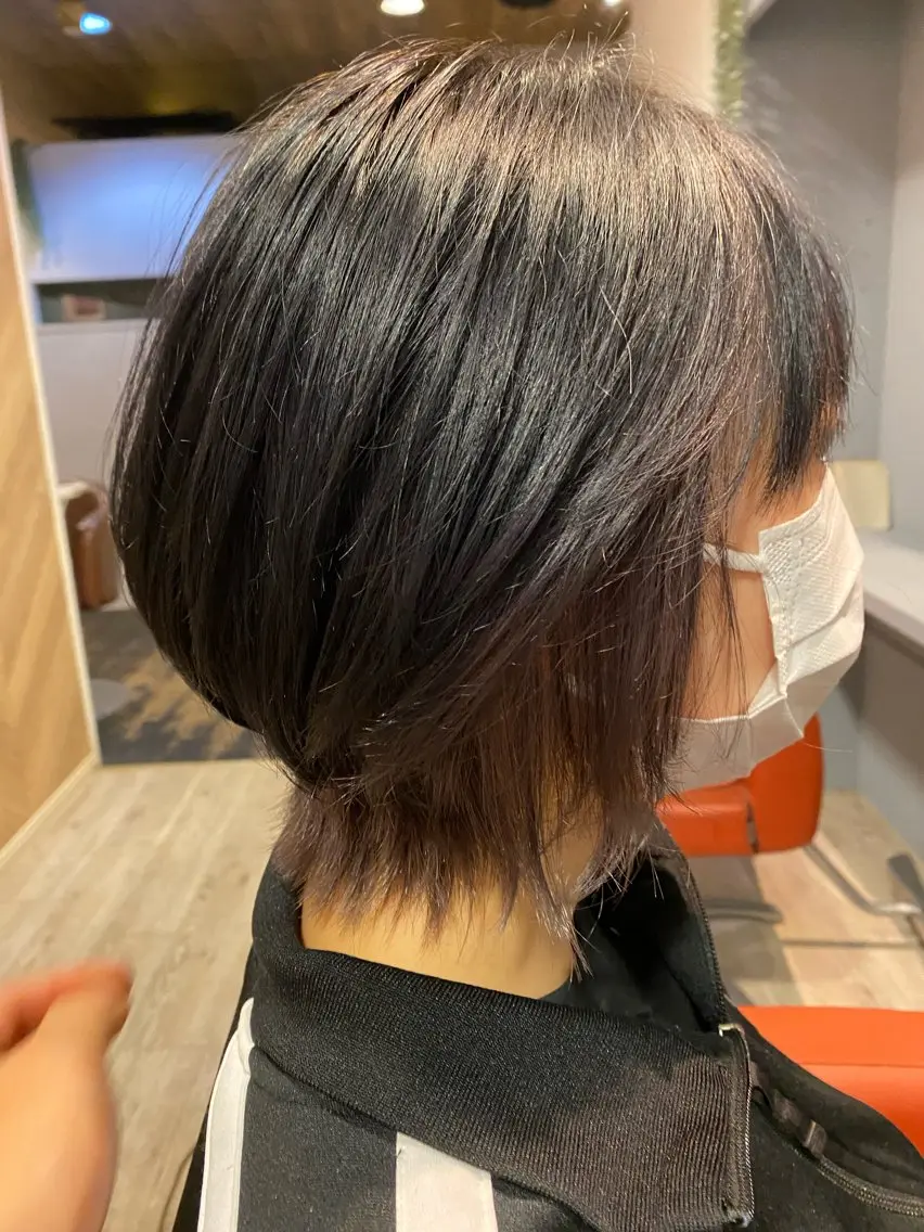 ミディアム カット ヘアカラー くせ毛多毛特化 高橋　淳のヘアスタイル