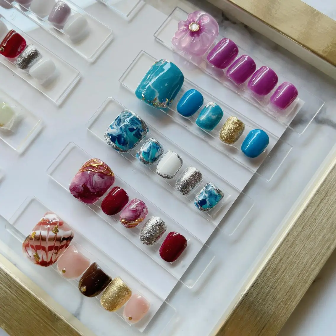 ネイル フットネイル ジェルネイル nail&K 鴻巣のネイルデザイン