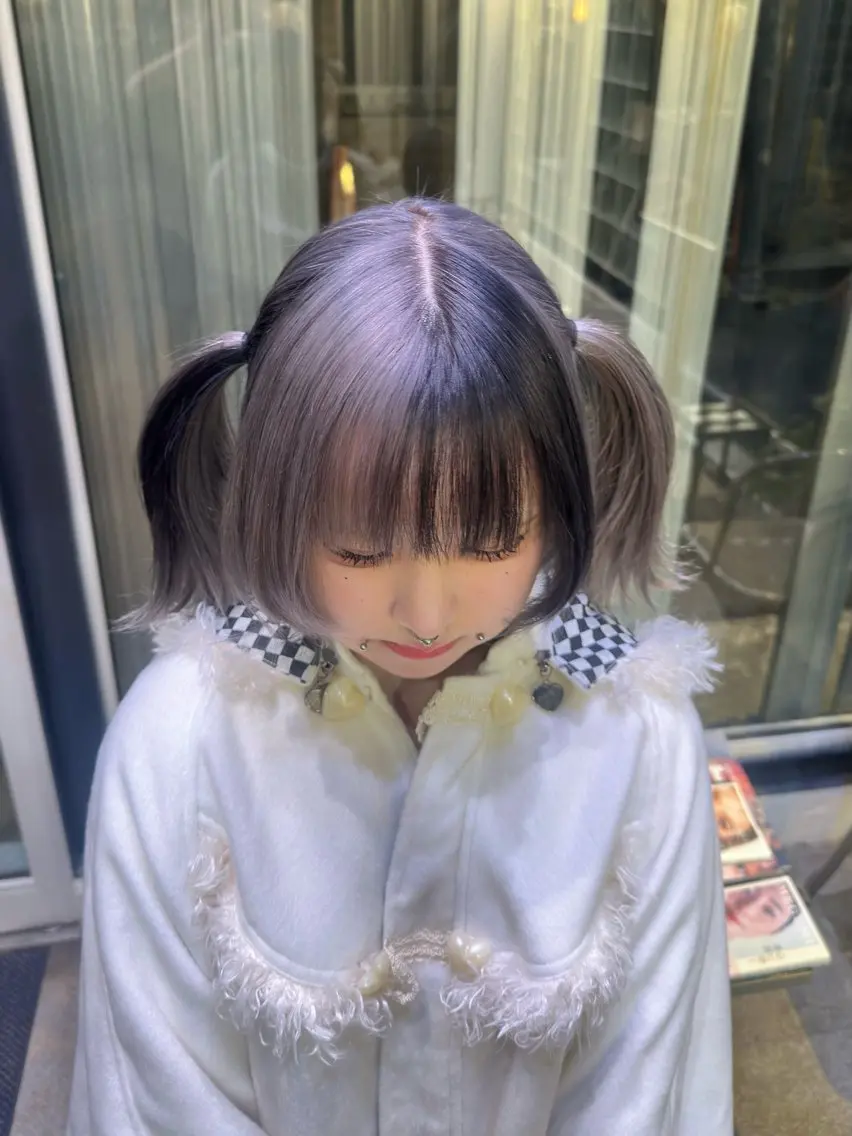 ミディアム 顔まわりレイヤー 顔周りカット 髪質改善 レイヤーカット シャギー ヘアカラー デザインカラー/中性 ウルフ/mitsuのヘアスタイル