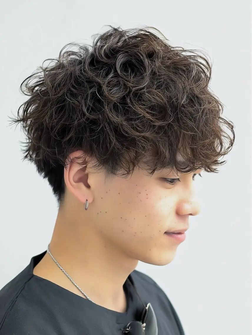 パーマ メンズ 松谷 圭のヘアスタイル