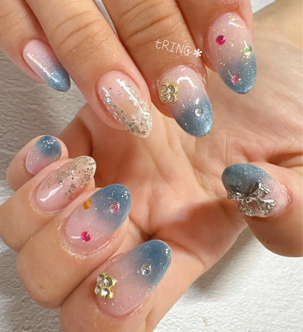 ネイル ハンドネイル tRING＊ しいの木台のネイルデザイン