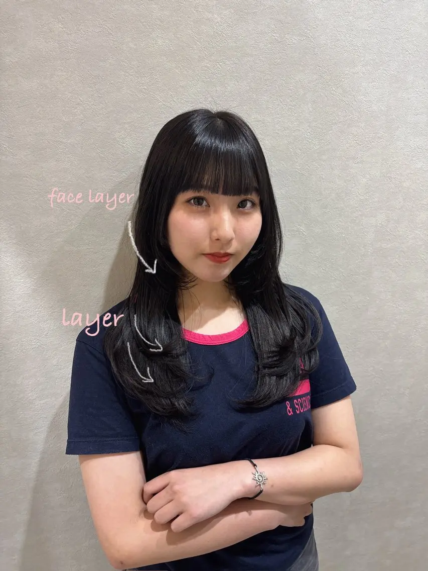 ロング レイヤーカット カット ヘアカラー トリートメント "今"だけでない美髪 KOTOMIのヘアスタイル