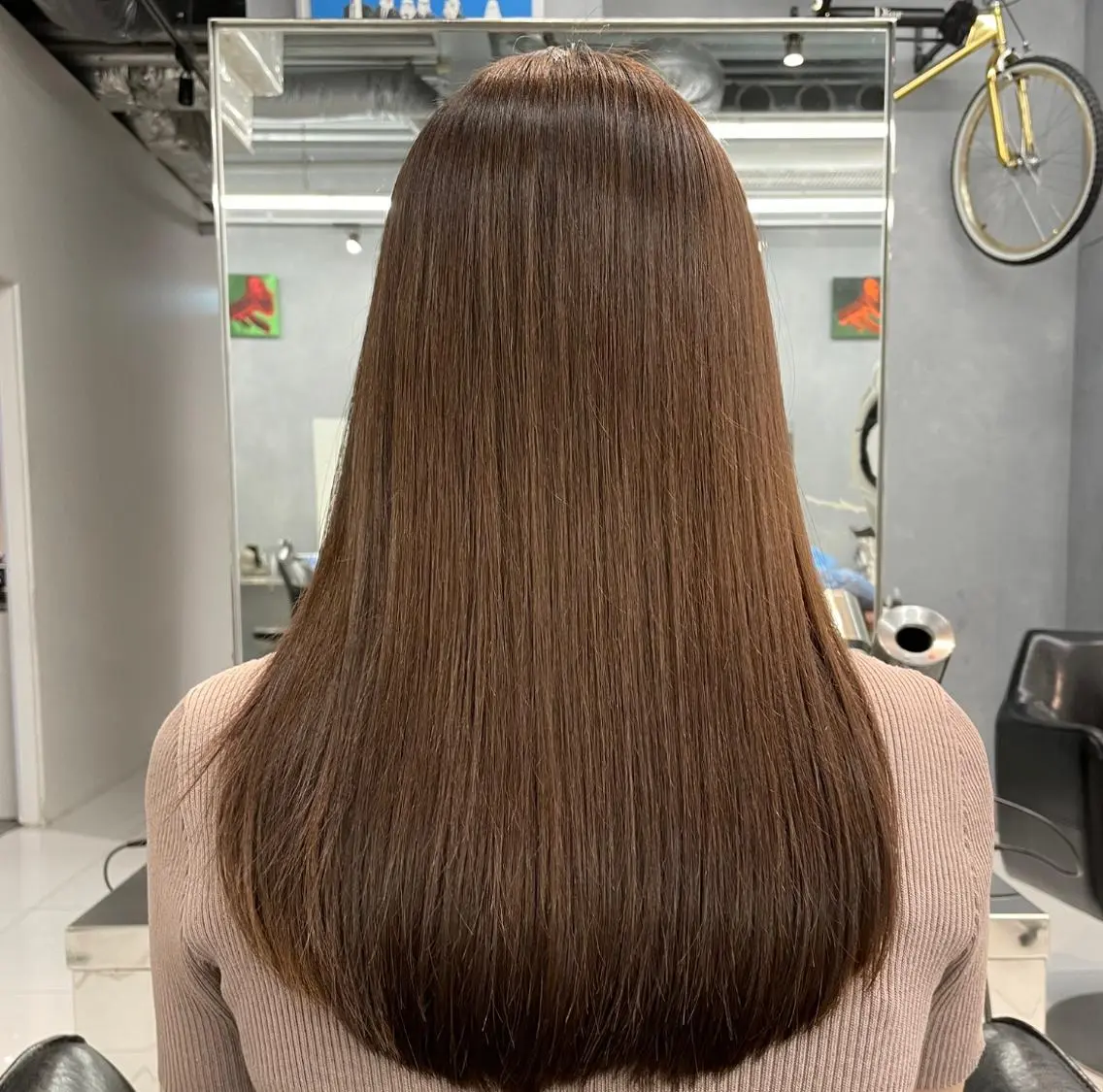 ロング 縮毛矯正 表参道美容師 ぶんじのヘアスタイル