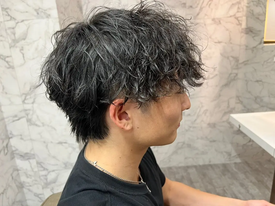 ショート メンズ カット パーマ 髪質改善特化/ 河野 柊斗のヘアスタイル