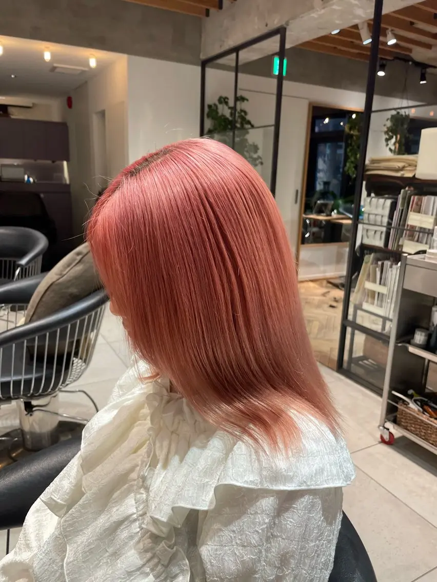 ミディアム ヘアカラー トリートメント 髪質改善＆高級カラー ✨野井琢生のヘアスタイル