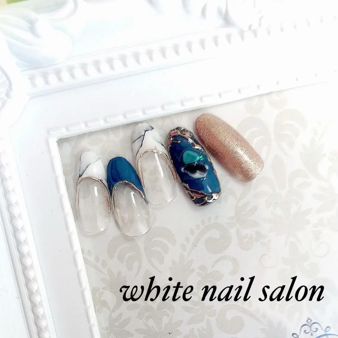ネイル フットネイル ジェルネイル ハードジェル 持ち込み ソフトジェル white nail salonのネイルデザイン