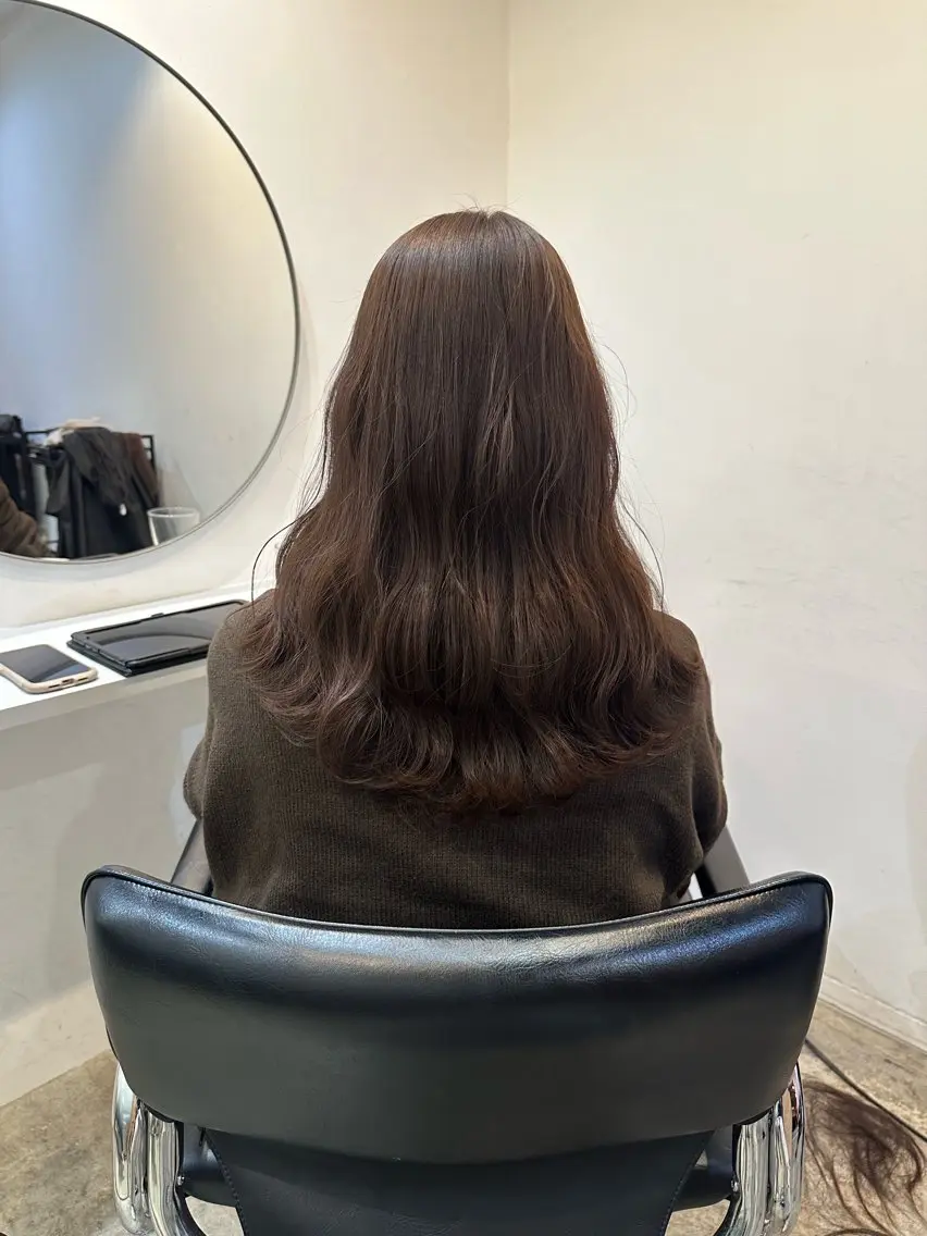 セミロング カラー ベージュカラー レイヤーカット カット ヘアカラー トリートメント 中目黒🌼 🌼ハナのヘアスタイル