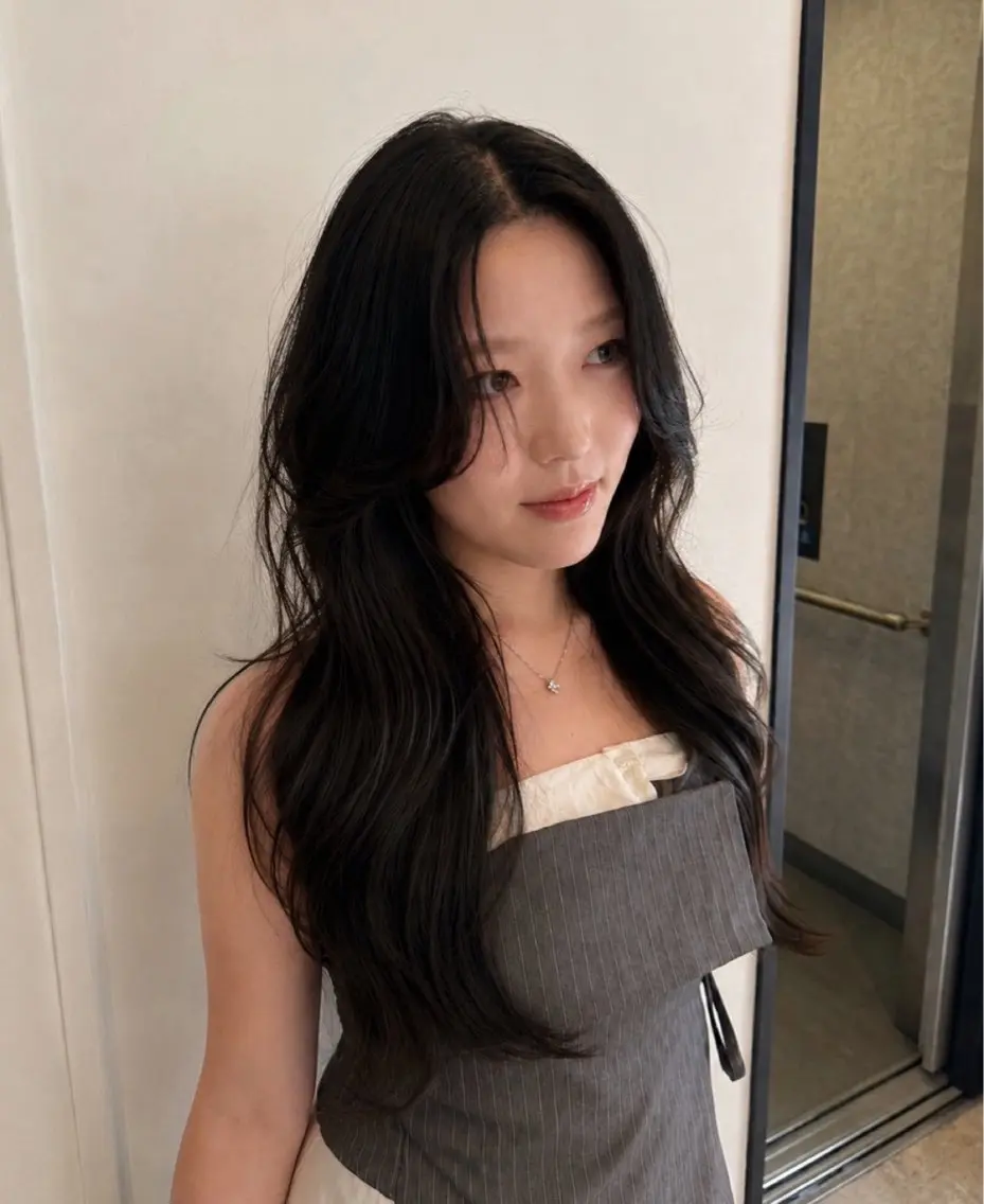 ロング 芝 﨑のヘアスタイル