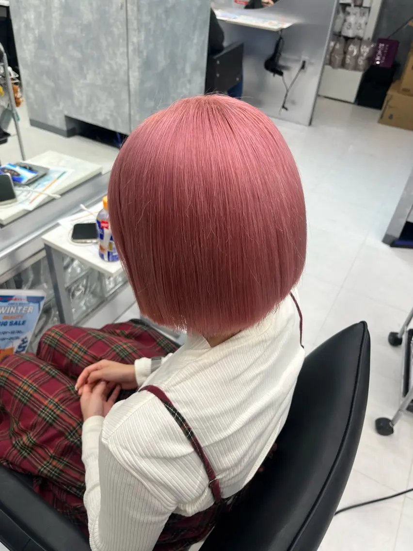 カラー pink hair 🩷mayu🩷のヘアスタイル