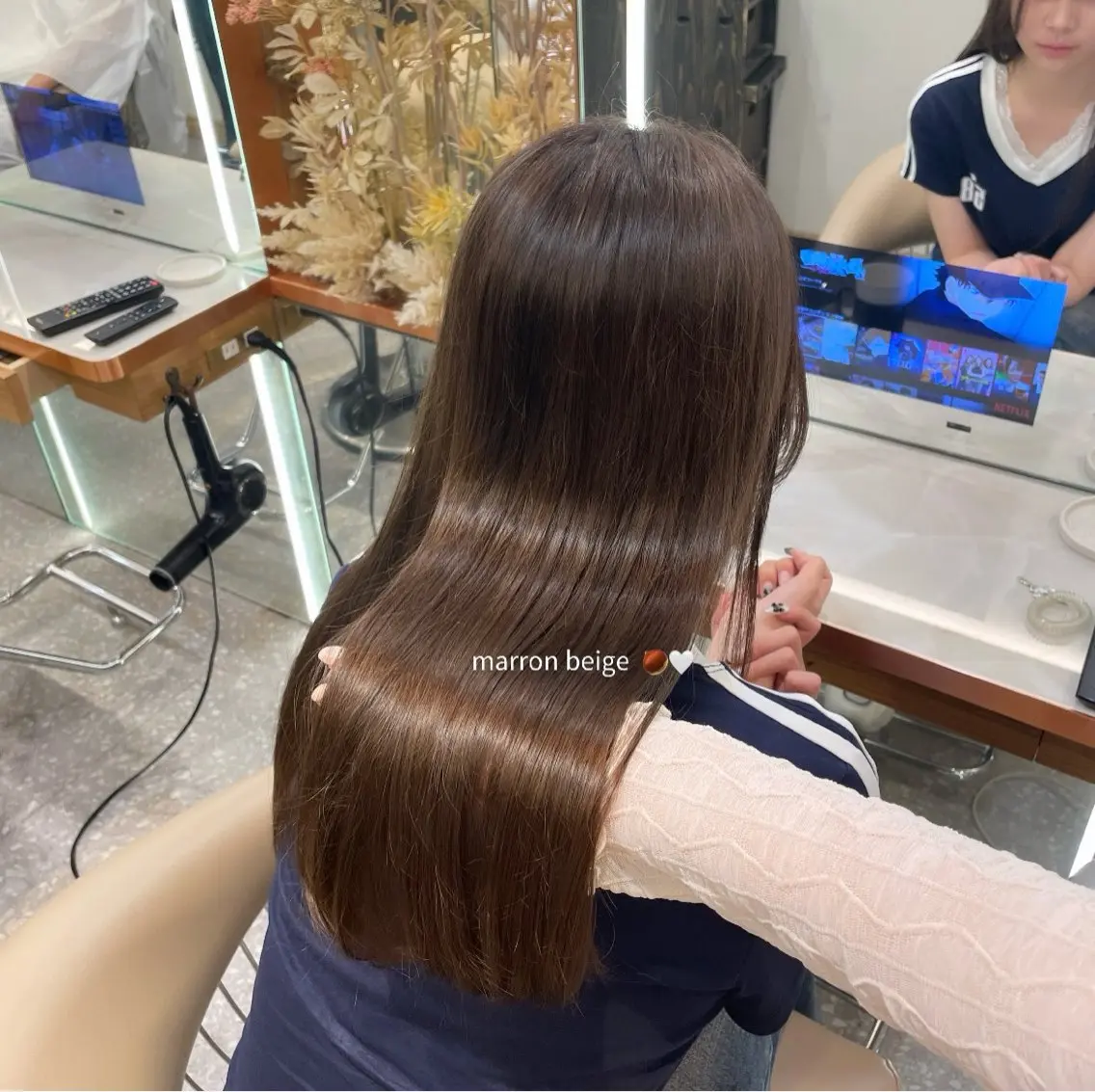 ロング カラー ベージュカラー 透明感カラー 穴吹 涼のヘアスタイル