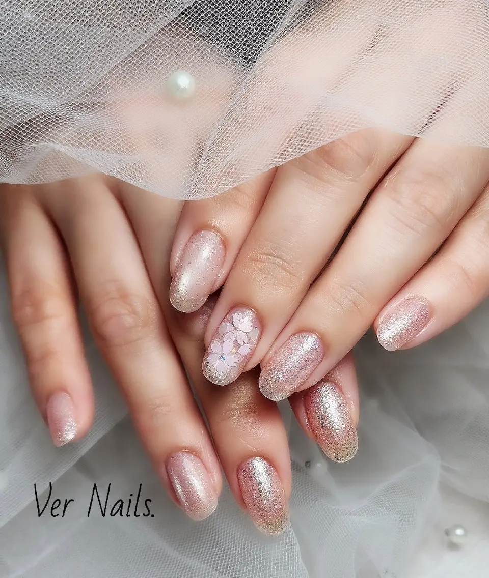 ネイル 桜ネイル フラッシュネイル フラッシュマグ ハンドネイル Ver  Nails.のその他イメージ