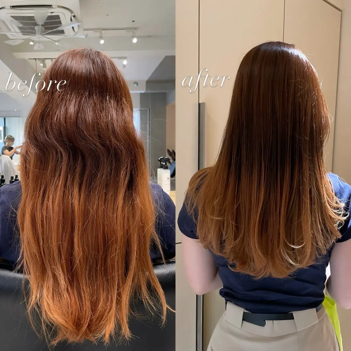 ロング カラー 似合わせカットカラー ・パ—マ✨ちえのヘアスタイル