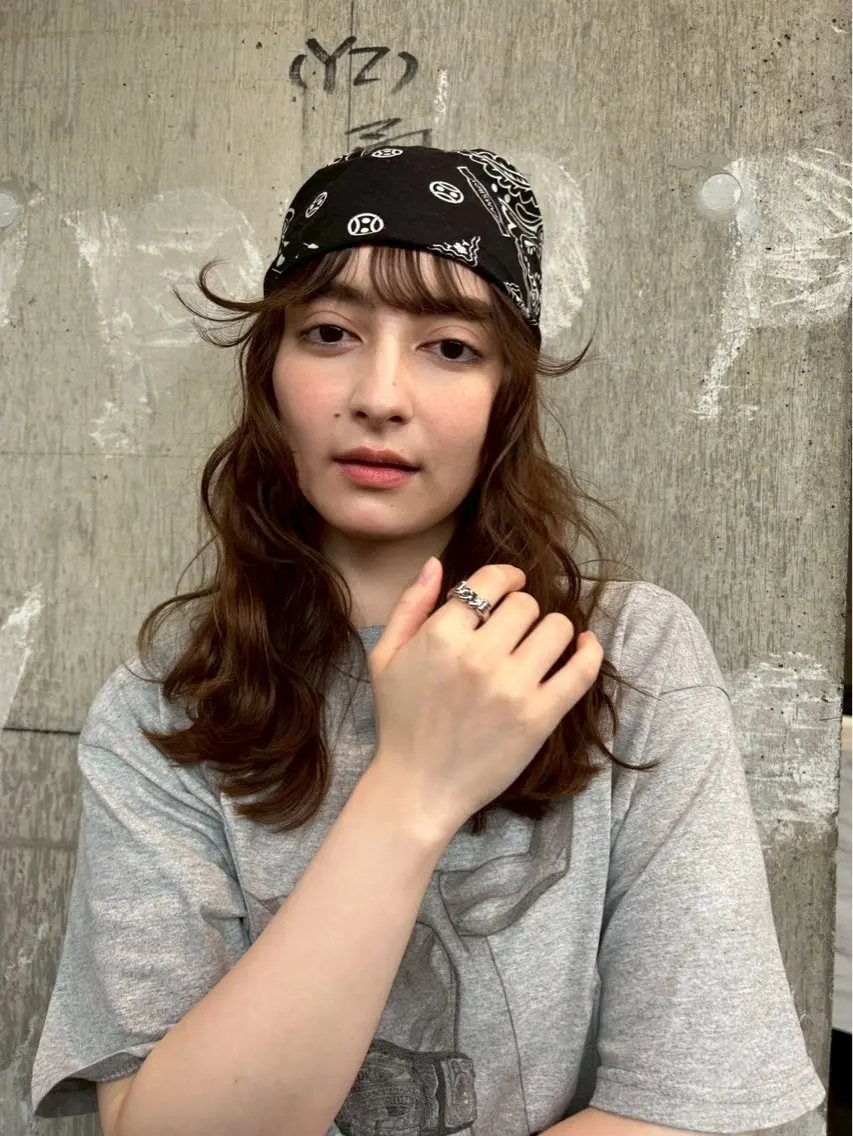 ロング ハイレイヤー レイヤーカット 松井美樹/似合わせ ガーリー・韓国のヘアスタイル