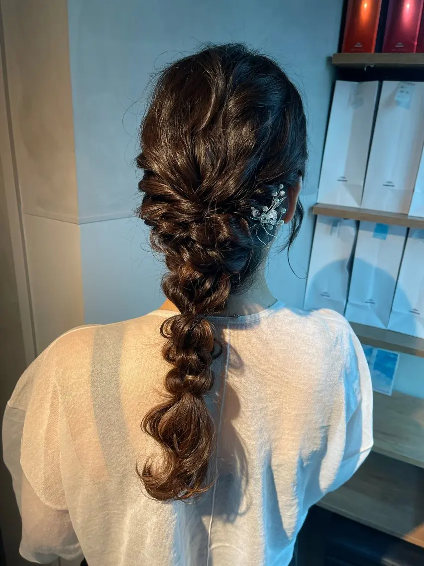 ヘアアレンジ ヘアセット 透明感カラー💎￤ アレンジ￤Rimiのヘアスタイル
