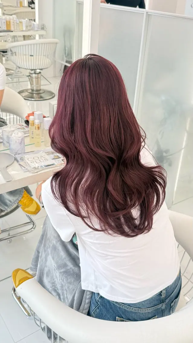 ロング ヘアカラー 濱田 剛志のヘアスタイル