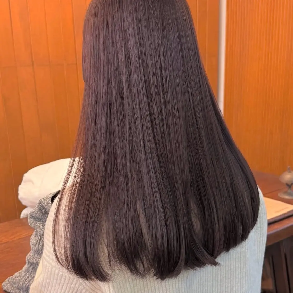 ロング カラー ヘアカラー 透明感カラー/ くるくるパーマミウのヘアスタイル