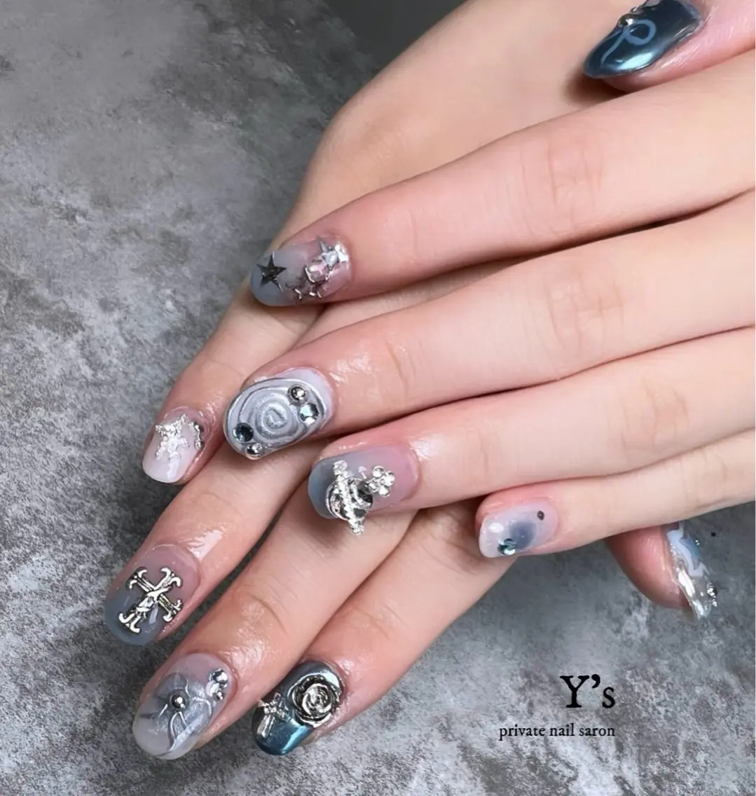 ネイル フットネイル Y's nail ˚✧₊YUIのネイルデザイン