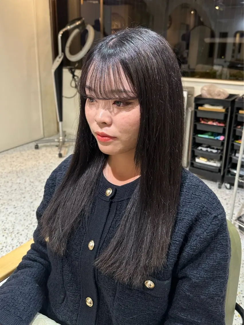 ロング カラー 加藤 優花のヘアスタイル