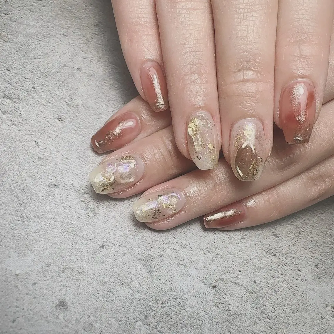 ネイル アートネイル 入学式 ハート マグネットネイル 持ち込み ハンドネイル Nailsalon Mimiy..♡のネイルデザイン