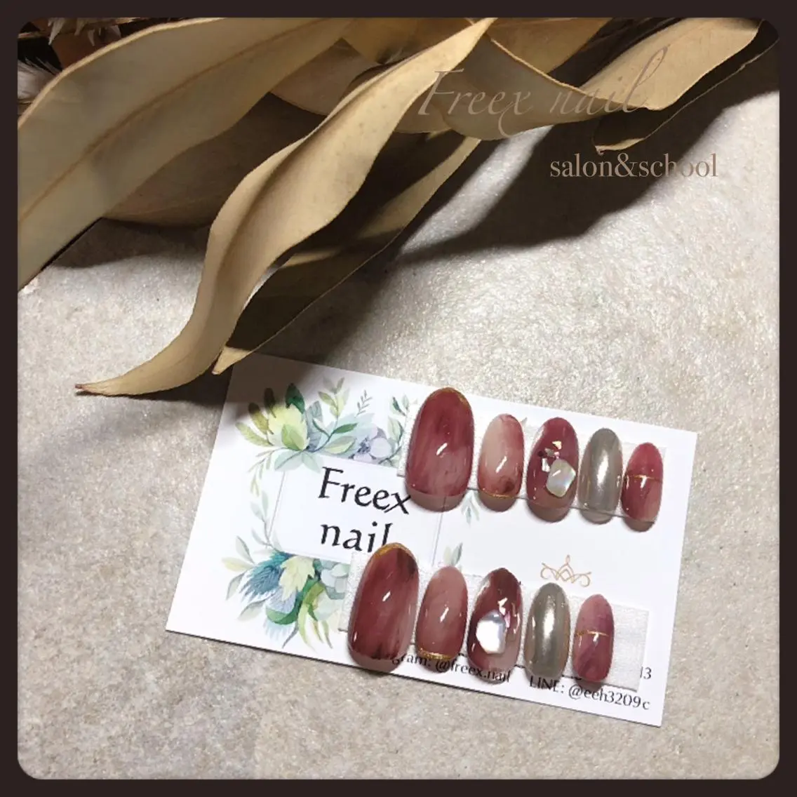 ネイル 成人式 ネイルチップ freex nail /ニュアンス/個性派のネイルデザイン