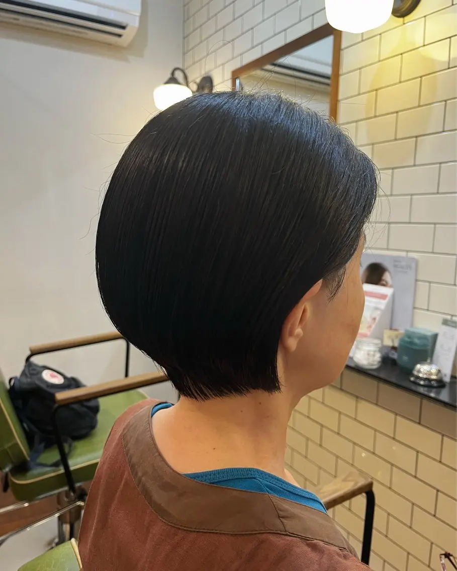 ショート カラー ショートボブ ボブ 似合わせカット ショートヘア 小顔カット カット トリートメント ヘアセット ショート、ボブ💚 レイヤー/井上翔のヘアスタイル