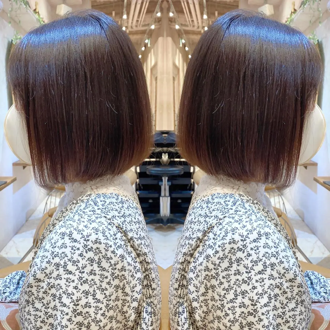 ショート カラー ボブ カット ヘアカラー トリートメント ツヤ髪になりたい方へ 🩷柴田知亜希のヘアスタイル