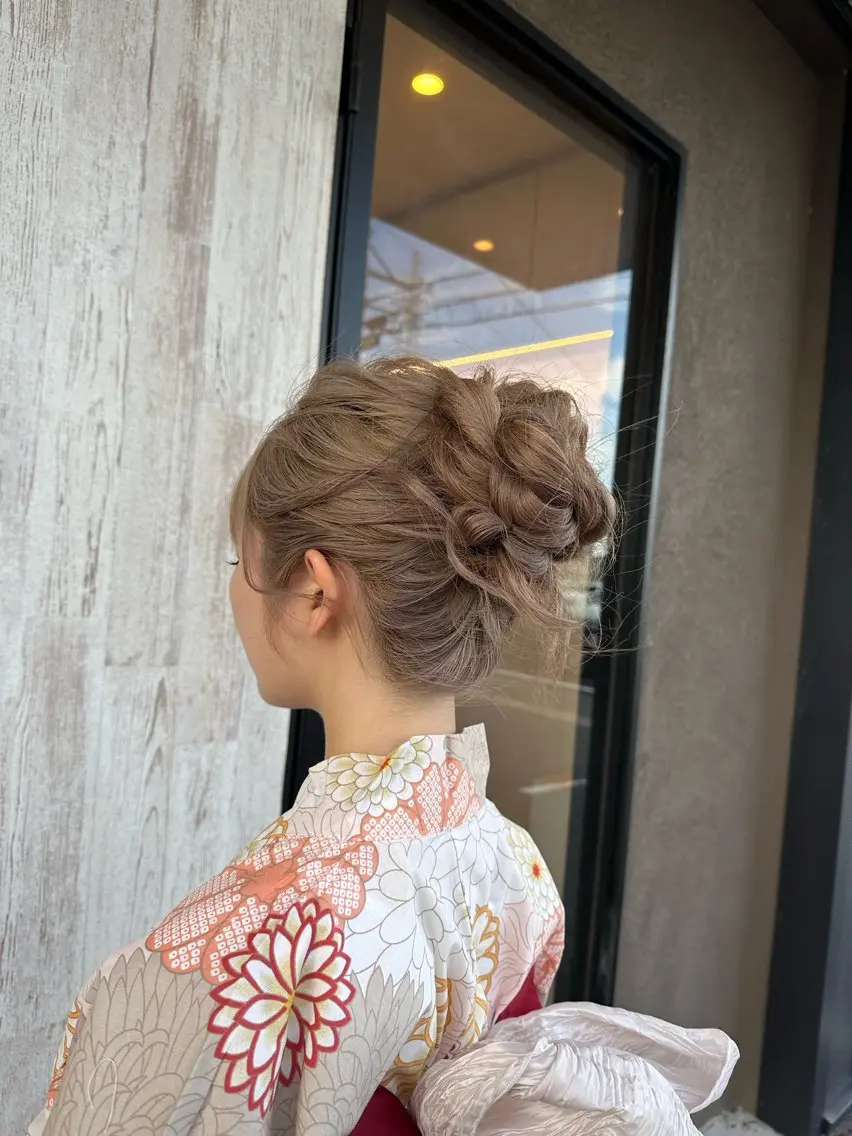 ロング ヘアセット arl 豊田店のヘアスタイル