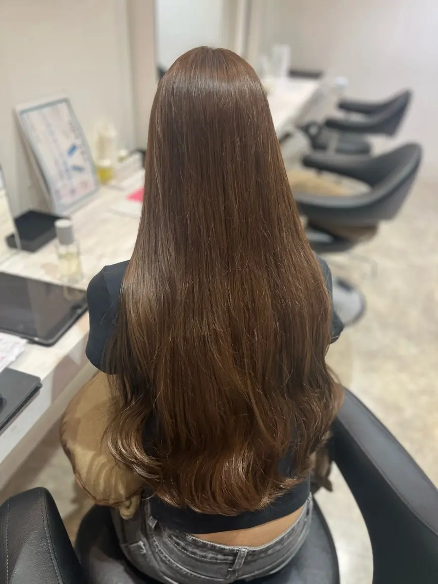 🎀営業後限定🎀ワンカラー➕シャンプー＆ブロー(ロング)の写真
